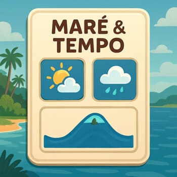Módulo de maré e tempo com contador de sessão curta