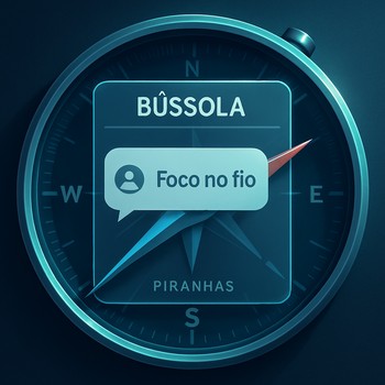 Exemplo de chat limpo com dica curta e pergunta objetiva