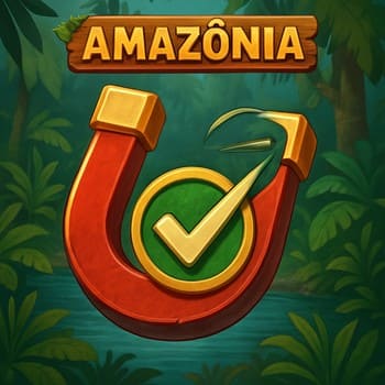 Ímã Amazônia com checklist curto de missão e corredor marcado