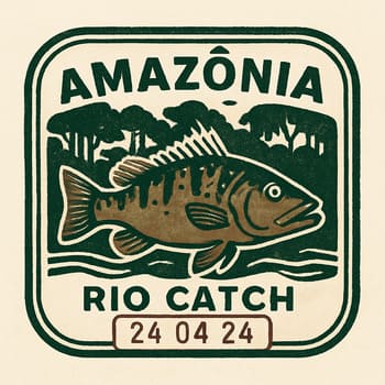 Passaporte do passe com selo amazônia e carimbos de rota