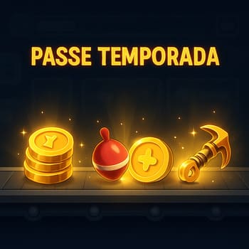 Esteira de recompensas com luzes discretas e times de itens em sequência