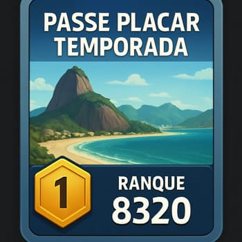 Placar de temporada em cartão com métricas de consistência
