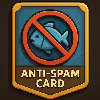 Cartão de regras anti-spam com exemplos de comentário útil e tag de método